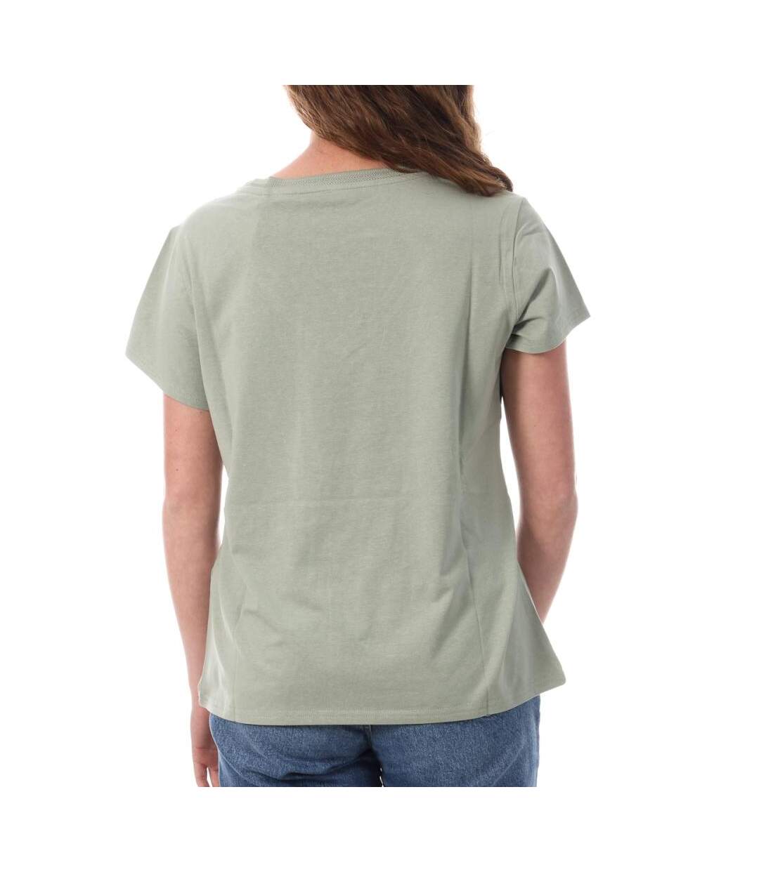 T-shirt vert femme teddy smith mia-2