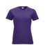 Womens/ladies New Classic T-shirt Bright Lilac Clique-1