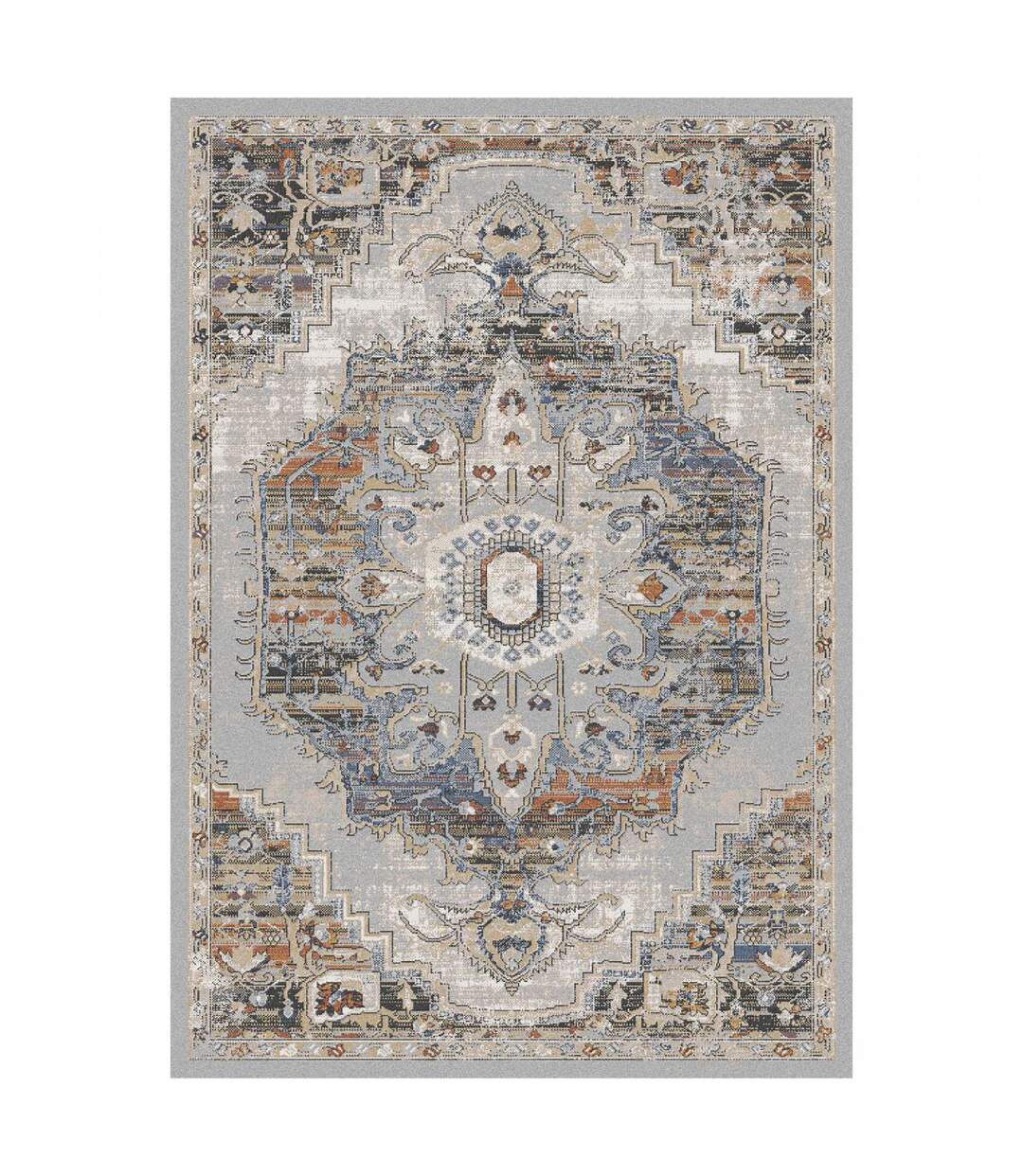 Tapis orient tissé motif classique ELAE-1