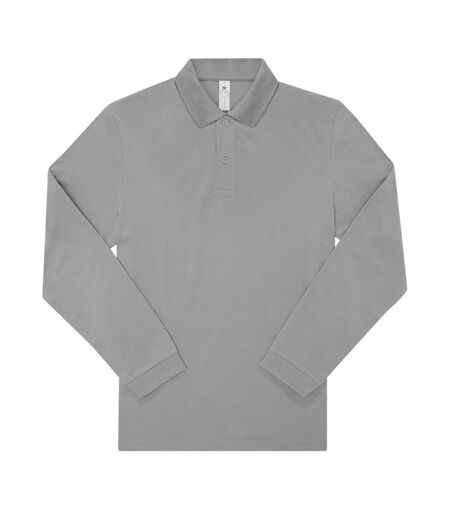 Mens my long-sleeved polo shirt navy B&C