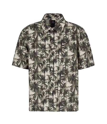 Chemise Manches Courtes Motif/style Palmier Homme Vert Armani Exchange