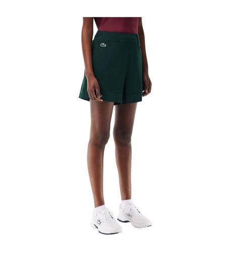 Womens/ladies Taffeta Stretch Golf Shorts Green Lacoste