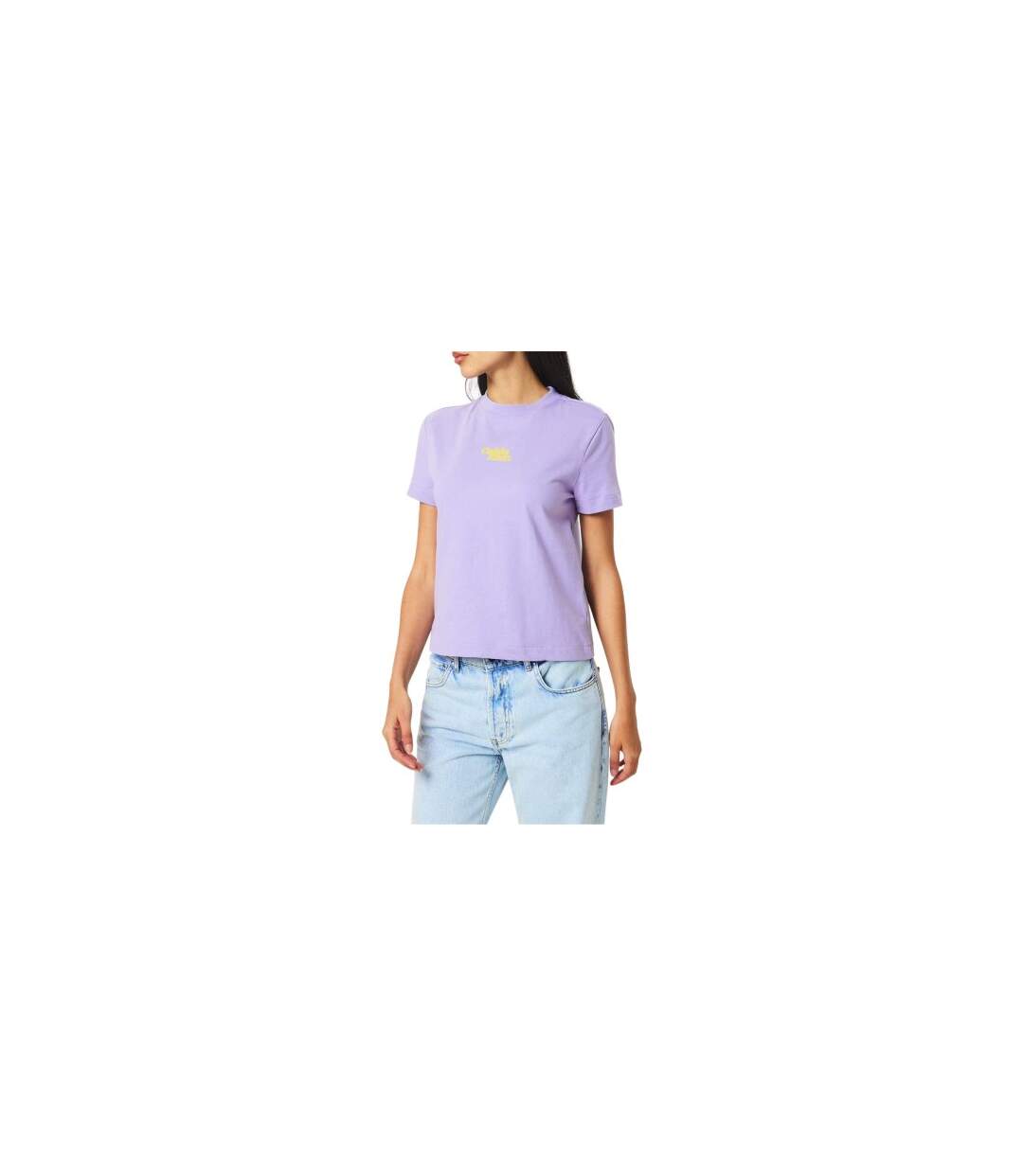 Womens/ladies Regular T-shirt Lavender Calvin Klein-1