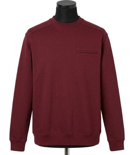 CHALLENGER BULGARE3 — Sweat col rond bordeaux : style raffiné et finitions soignées