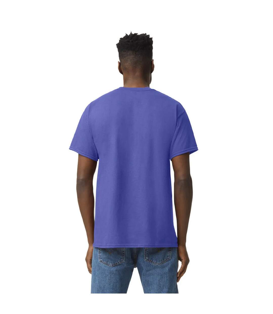 T-shirt Adulte Lilas Chiné Gildan-3