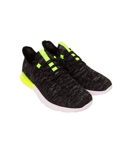 Crosshatch Mens Smitlay MVE Sneakers (Black/Green) - UTBG918