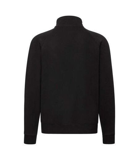 Mens premium sweat jacket black Fruit of the Loom