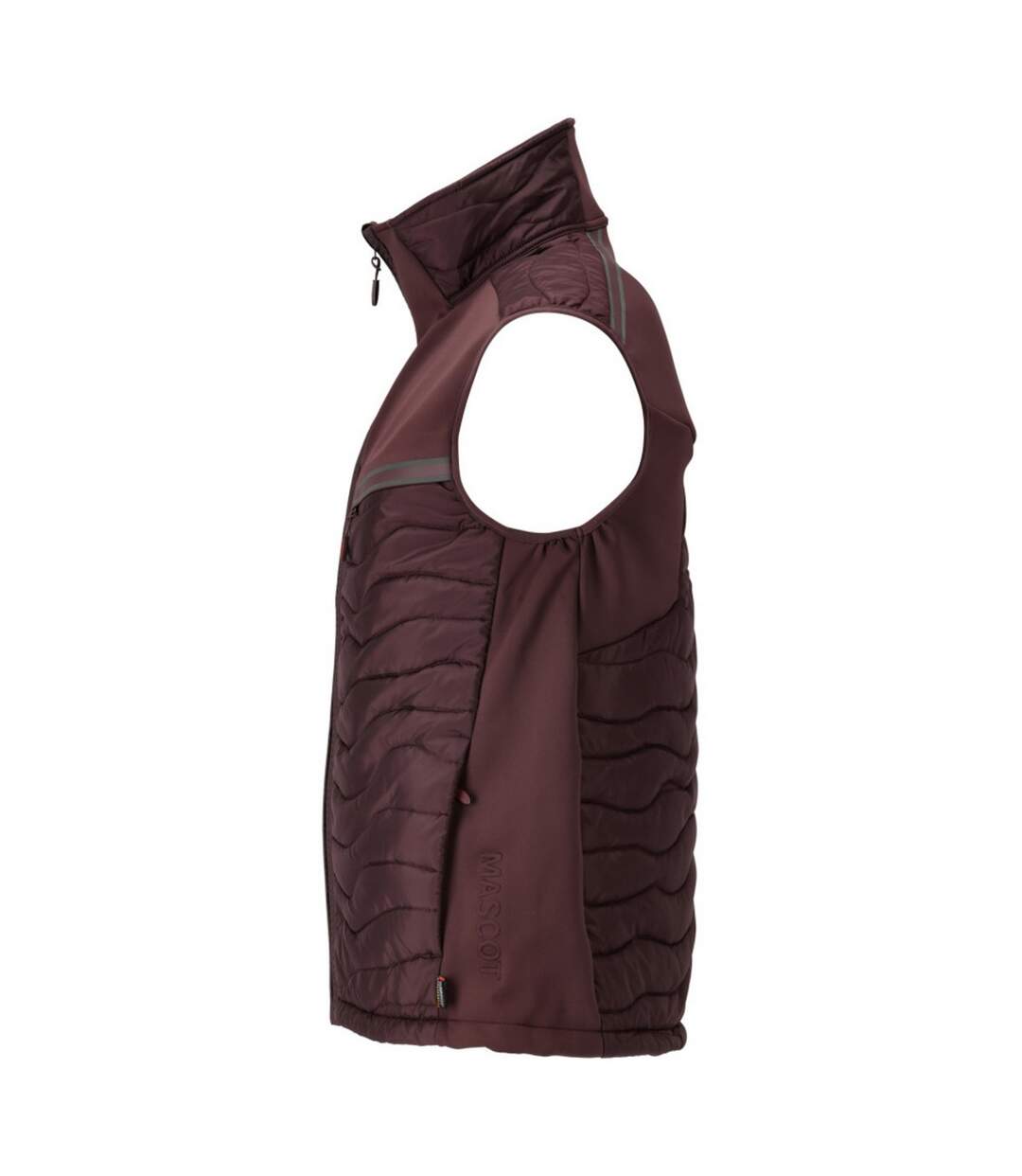 Mens Customised Cli Thermal Gilet Bordeaux Mascot-4