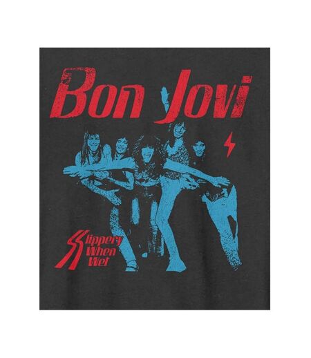 T-shirt slippery when wet adulte charbon Amplified