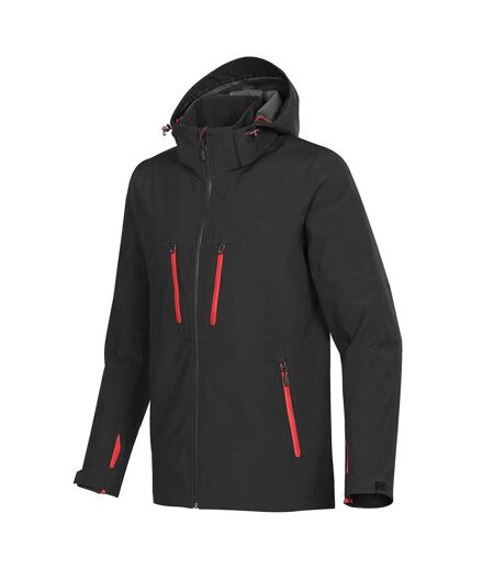 Veste Softshell Patrol Homme Noir Rouge Vif Stormtech