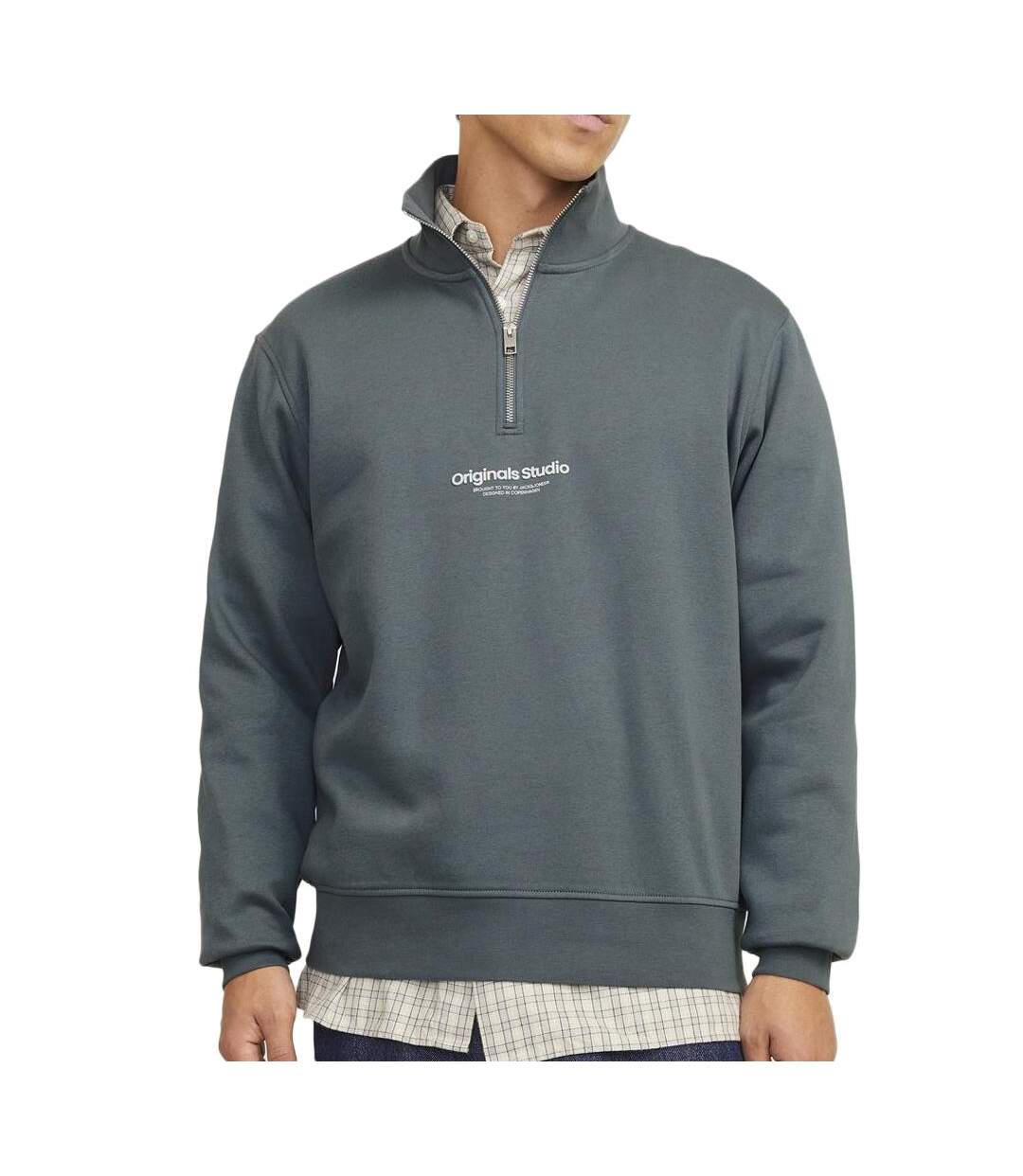 Sweat gris bleuté homme jack & jones orvesterbro - l-1
