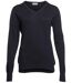 Pull col V - Femme - PK451 - bleu marine