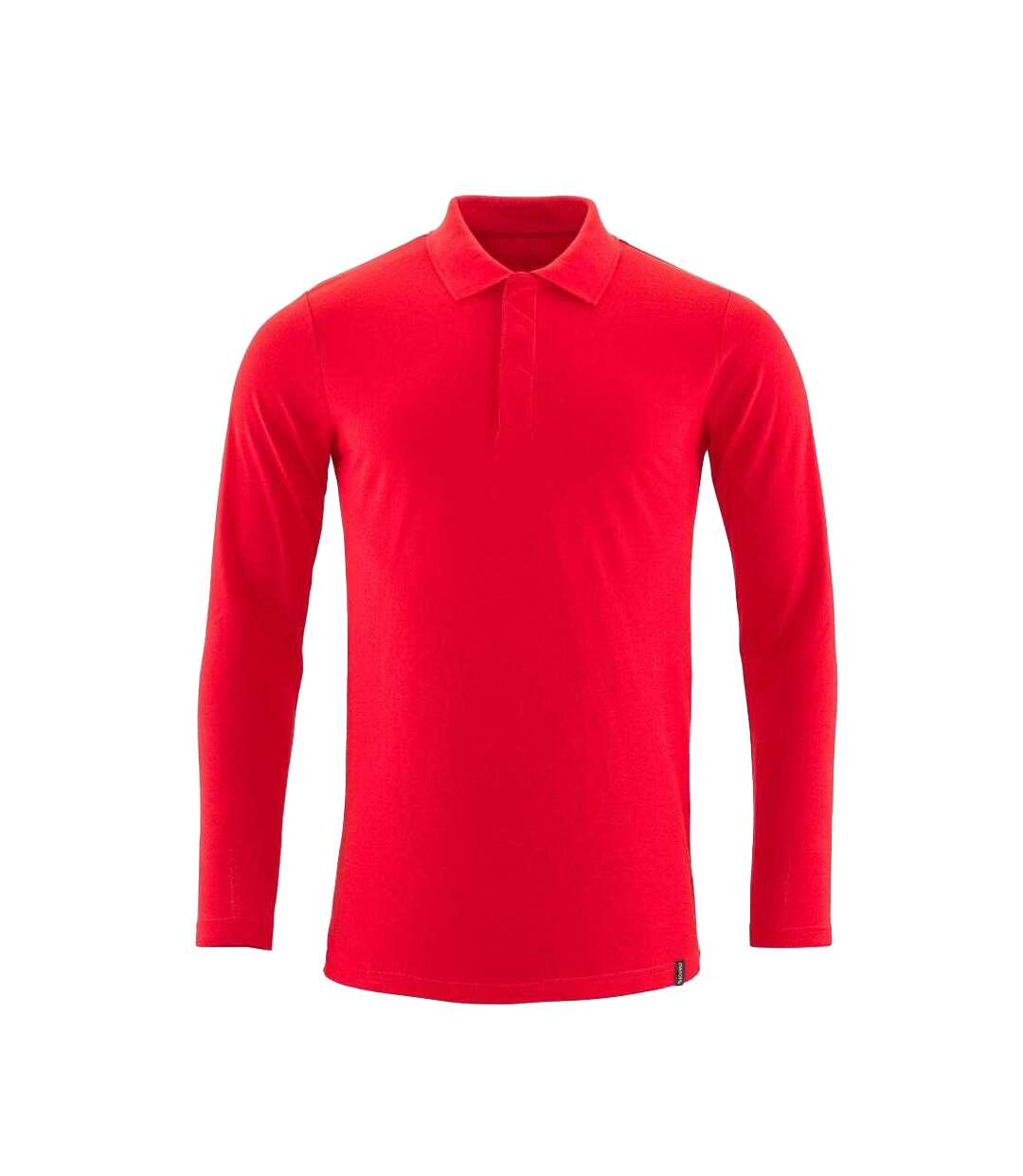 Mens Crossover Long-sleeved Polo Shirt Traffic Red Mascot-1