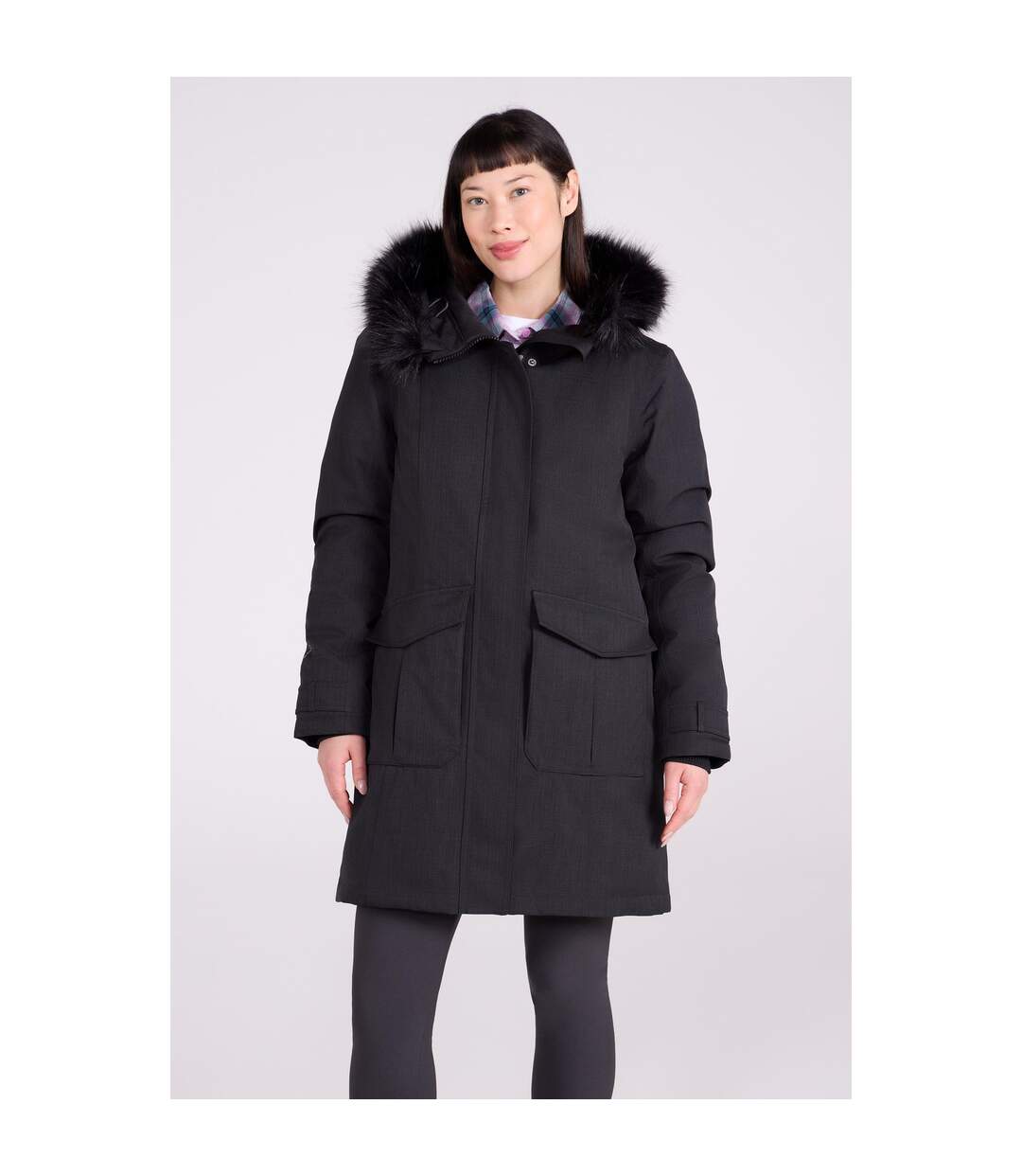 Veste Imperméable Aurora Femme Noir Vif Mountain Warehouse-1