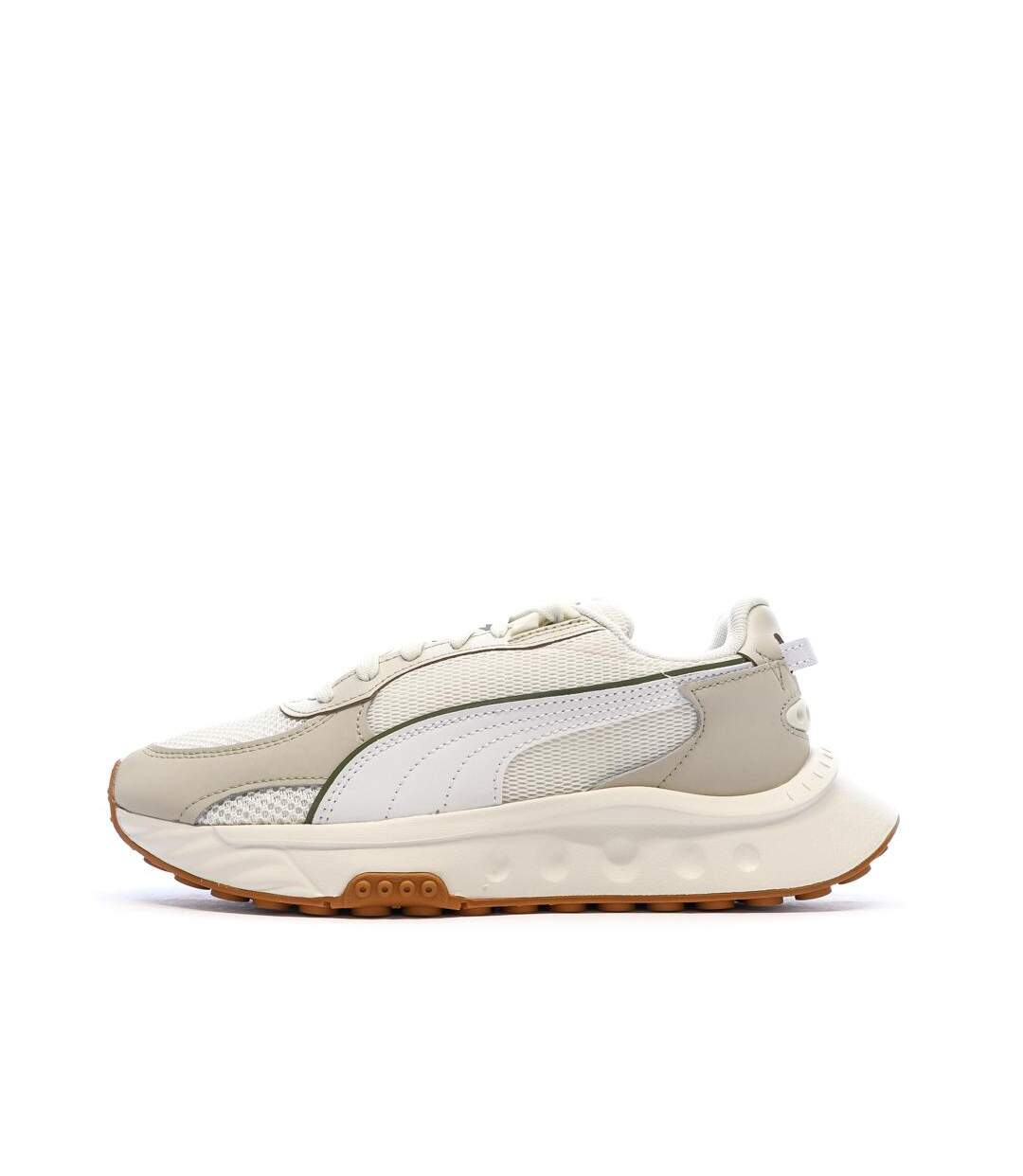 Chaussures de running beige/blanc femme puma wild rider futurism-1