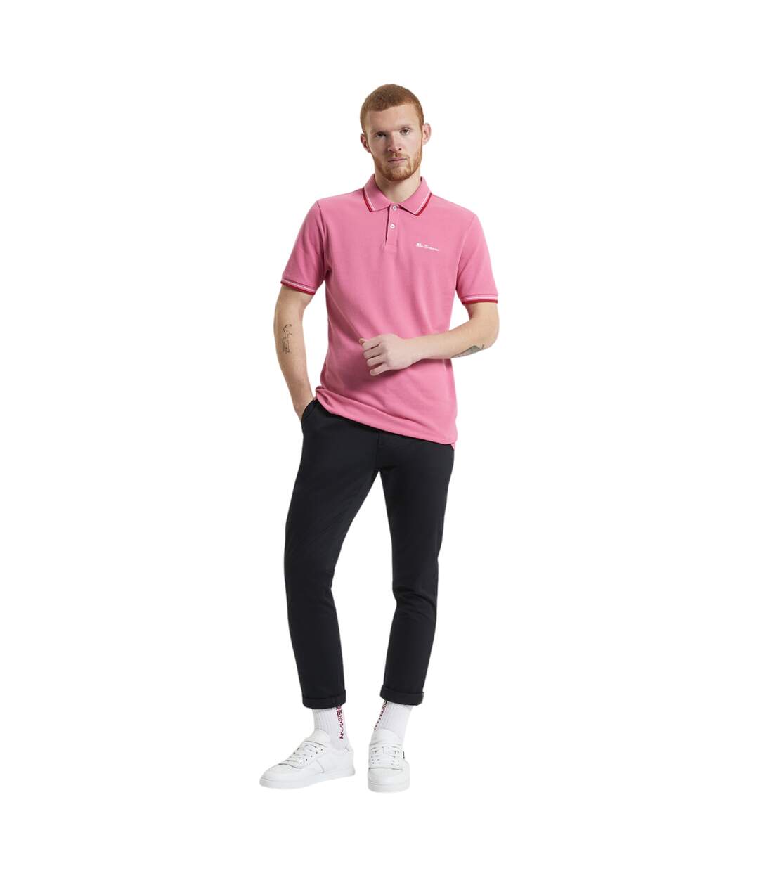 Polo Motif/style Signature Homme Corail Ben Sherman-4
