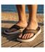 OZABI Tongs homme confort semelle epaisse antiderapante ete plage-2