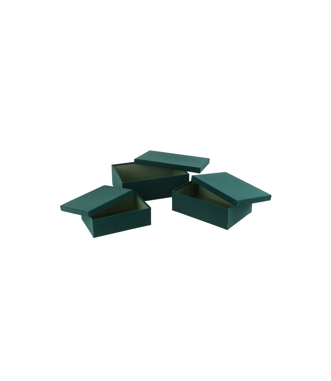 Lot de 3 Boîtes de Rangement Vaughn 36cm Vert-3
