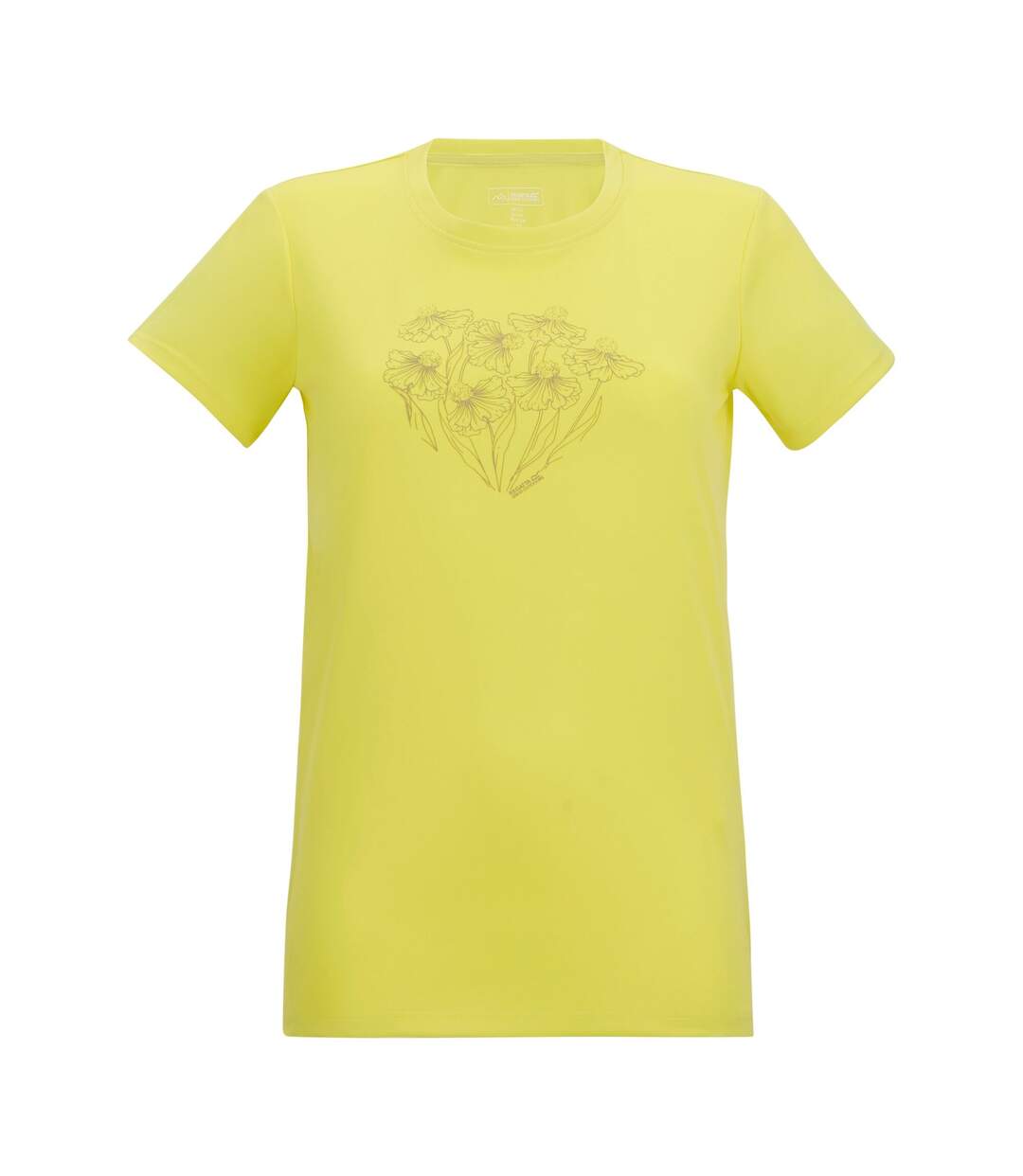 T-shirt Motif/style Fleurs Fingal Femme Jaune Clair Regatta-2
