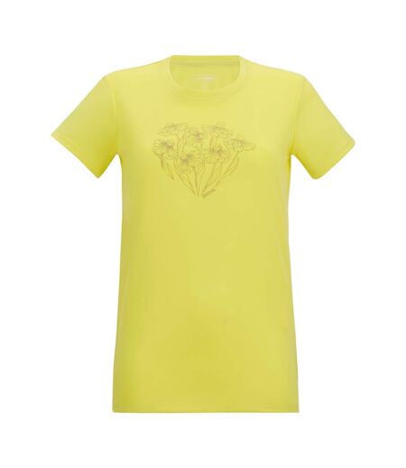 T-shirt Motif/style Fleurs Fingal Femme Jaune Clair Regatta