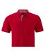 Polo Traditional Homme Rouge Blanc James And Nicholson-2