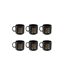 Lot de 6 Mugs Deep Soul 45cl Noir-1