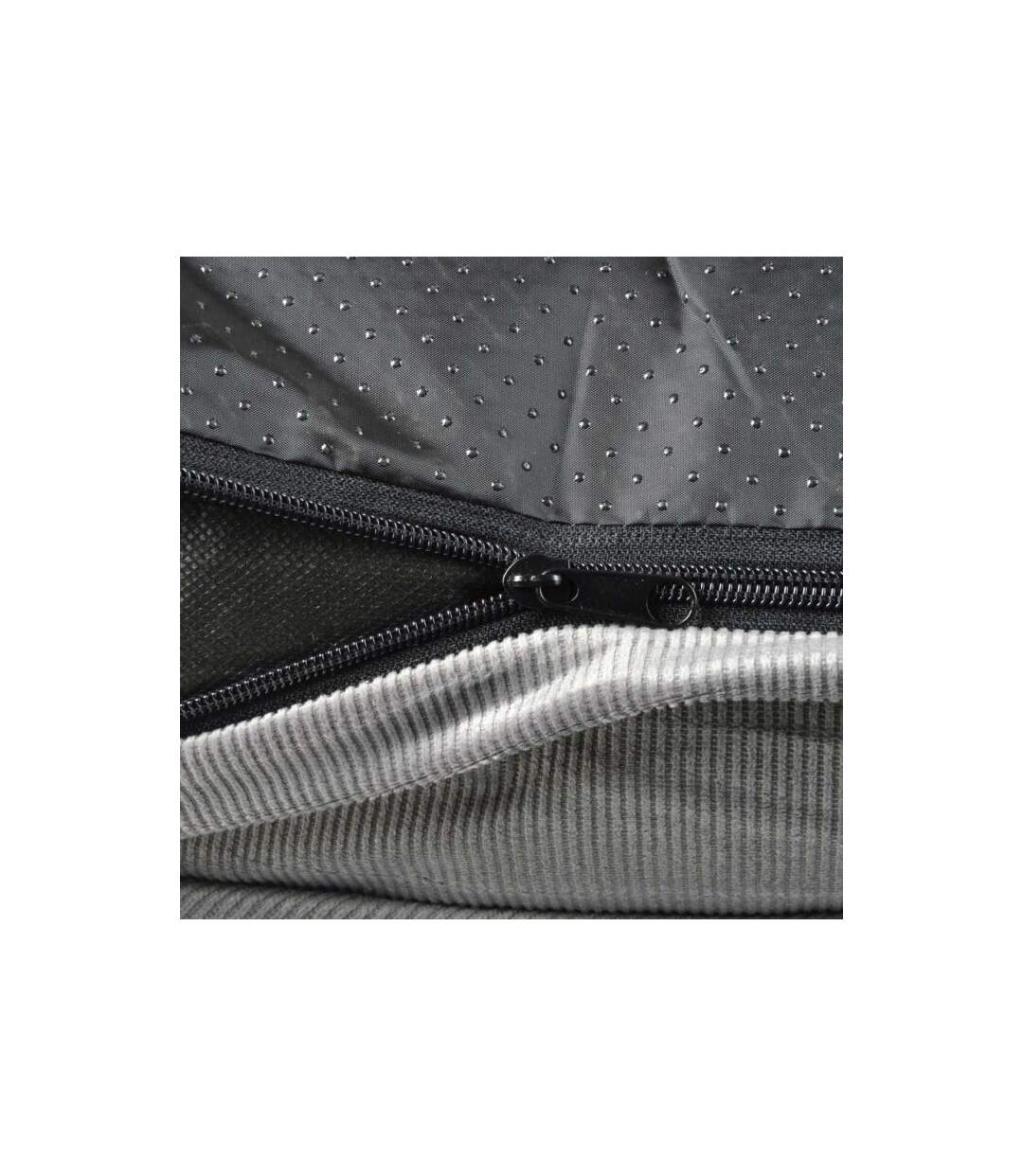 Coussin Rectangle Chien & Chat Velours Crafty 100cm Gris-5