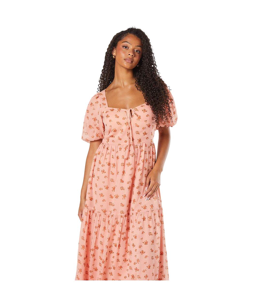 Robe mi-longue femme rose Dorothy Perkins-3