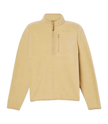 Mens Mt Willard Quarter Zip Fleece Top Beige Timberland
