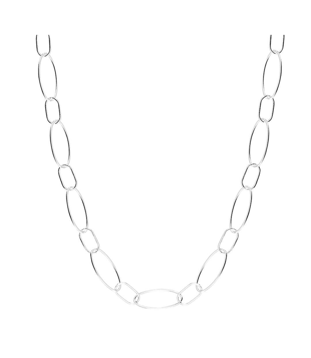 Collier chainette argenté clio blue lila - taille unique-2
