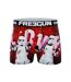 FREEGUN Boxer Homme Microfibre LOV Rouge Blanc STAR WARS