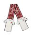 Lettering Logo Scarf One Size White Red England Rugby-1