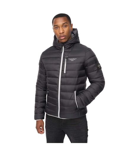 Mens Phelpmans Puffer Jacket Black Crosshatch