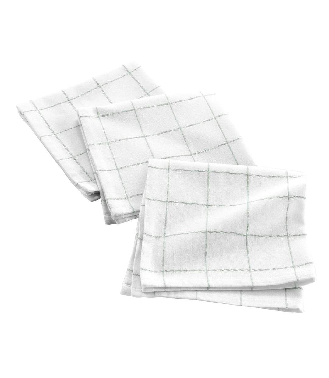 Lot de 3 Serviettes de Table Axel 40x40cm Vert Sauge-1