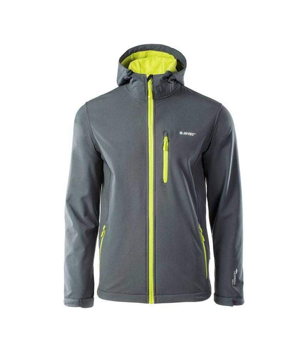 Veste Softshell Caen Homme Gris Argenté Hi-Tec-3