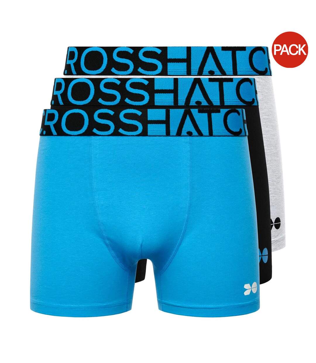Boxers Dumas Homme Bleu Crosshatch-1