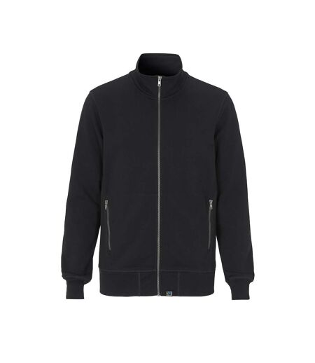 Mens French Terry Full Zip Jacket Black Cottover