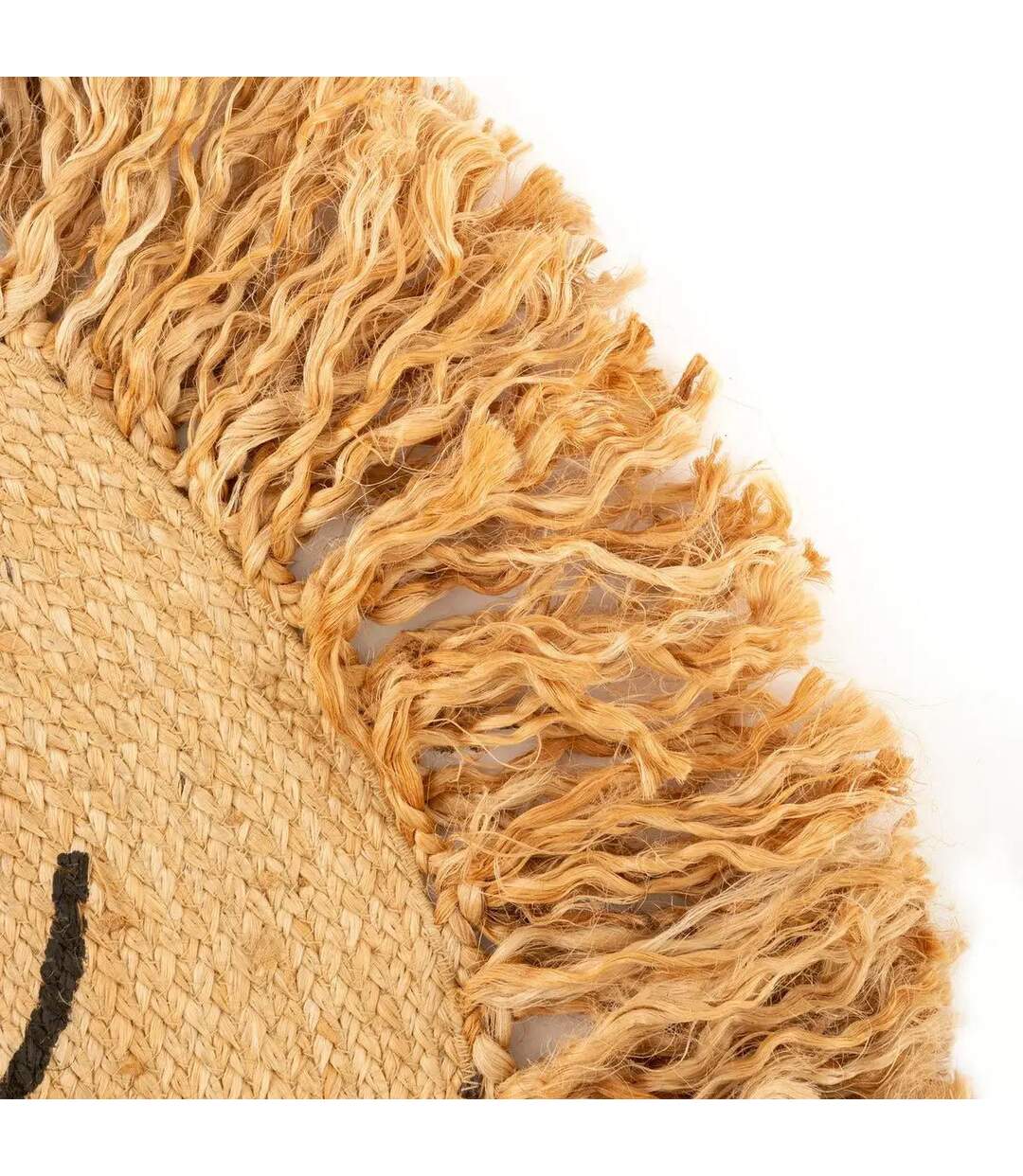 Tapis Enfant Déco en Jute Lion 90cm Marron-2