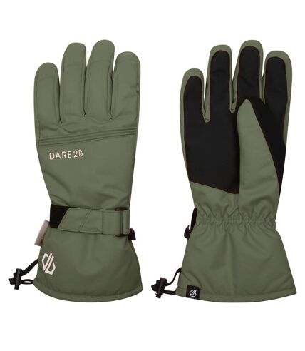 Mens worthy ski gloves olivine green Dare 2B