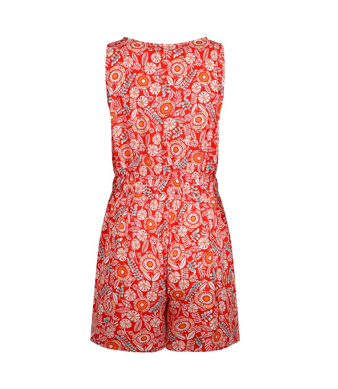 Womens/ladies mare printed playsuit tango red Weird Fish-2