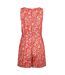 Womens/ladies mare printed playsuit tango red Weird Fish-2