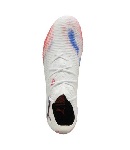 Mens Future 8 Match Flat Firm Ground Football Boots  White Puma