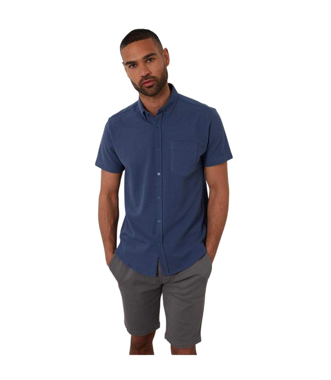 Mens Majestic Shirt Denim Threadbare-2