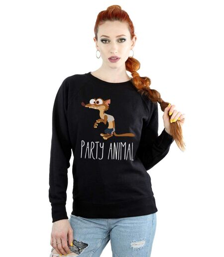Disney - Sweat ZOOTROPOLIS PARTY ANIMAL - Femme (Noir) - UTBI12174