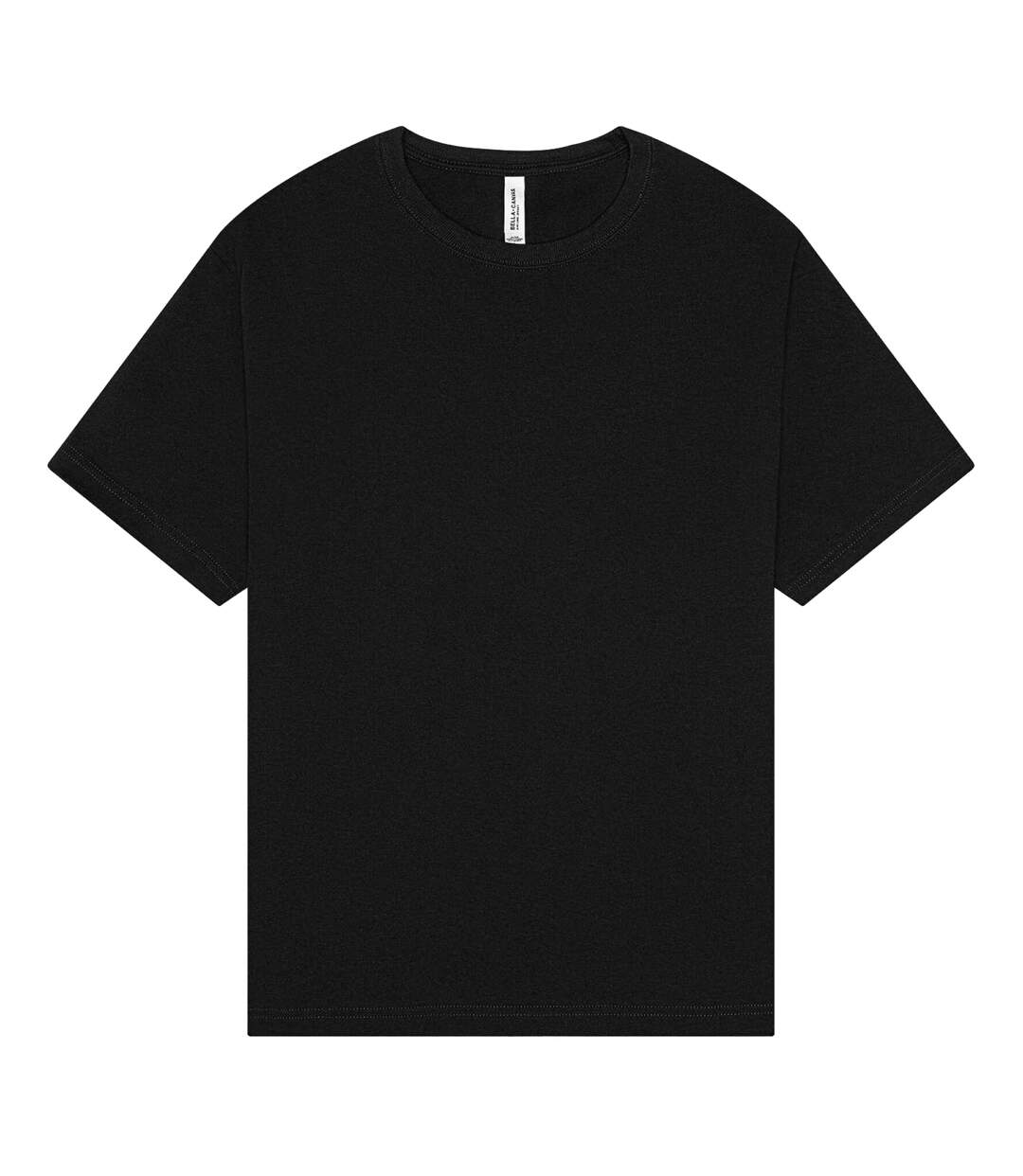 Unisex Adult Heavyweight Boxy T-shirt Black Bella + Canvas-2