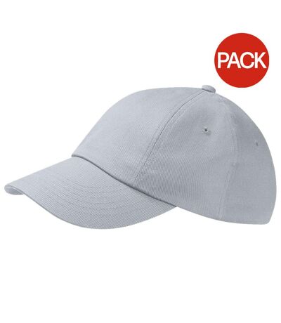 Lot de 2  casquettes adulte gris clair Beechfield