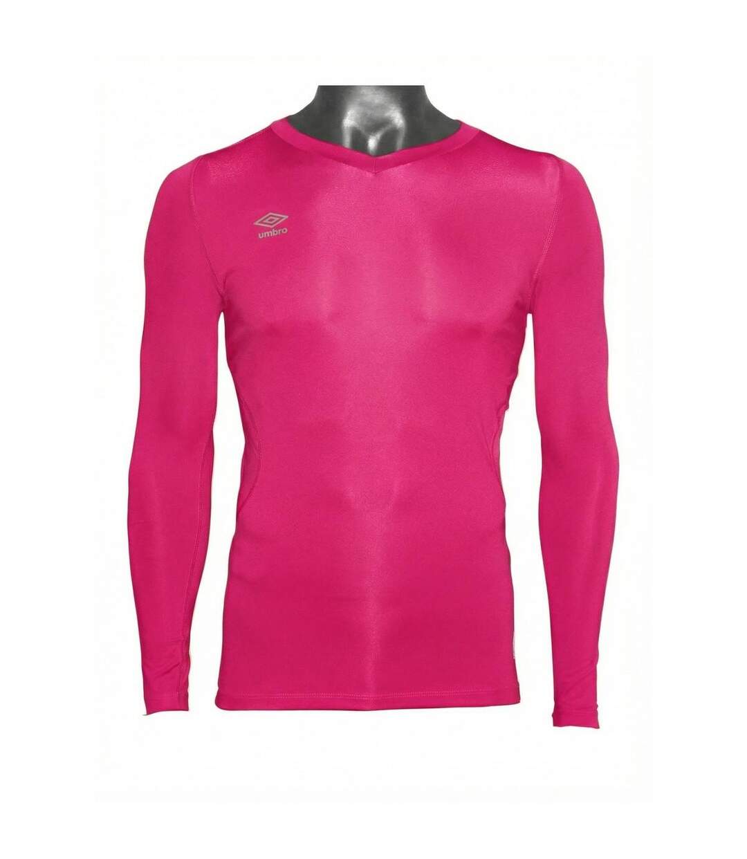 Mens Elite V Neck Base Layer Top Beetroot Purple Umbro-1