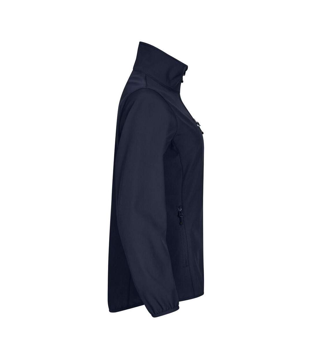 Veste Softshell Classic Femme Bleu Marine Foncé Clique-3