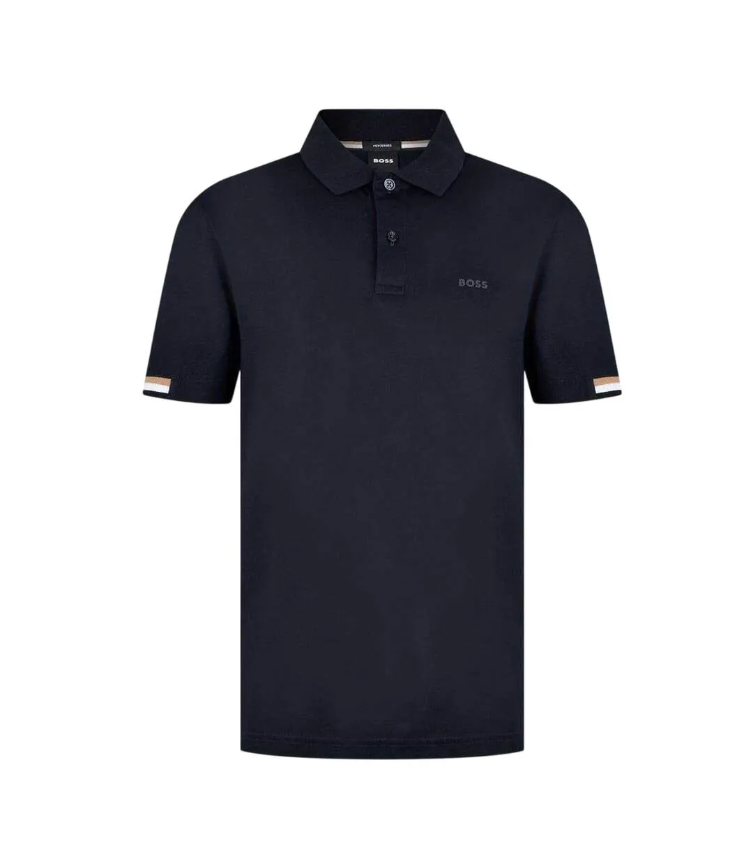 Mens Parlay 147 Polo Shirt Dark Blue Boss-1