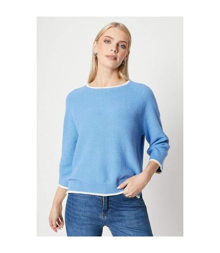 Principles Womens/Ladies Boxy 3/4 Sleeve Sweater (Grey Blue)
